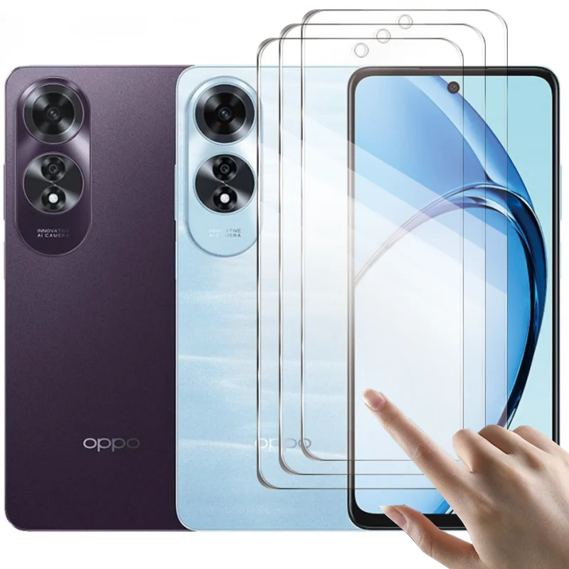 2Pcs Tempered Glass Film For Oppo A60 Full Cover Screen Protector Protective Glass For OppoA60 A 60 5G oppoa60 Tempered Glass