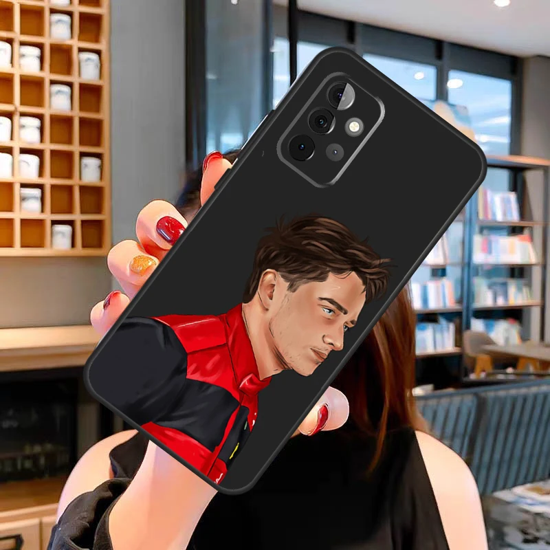 تشارلز لوكلير 16 F1 2022 حافظة لهاتف سامسونج جالاكسي A14 A34 A54 A52 A32 A42 A22 A12 A51 A71 A13 A33 A53 A52S