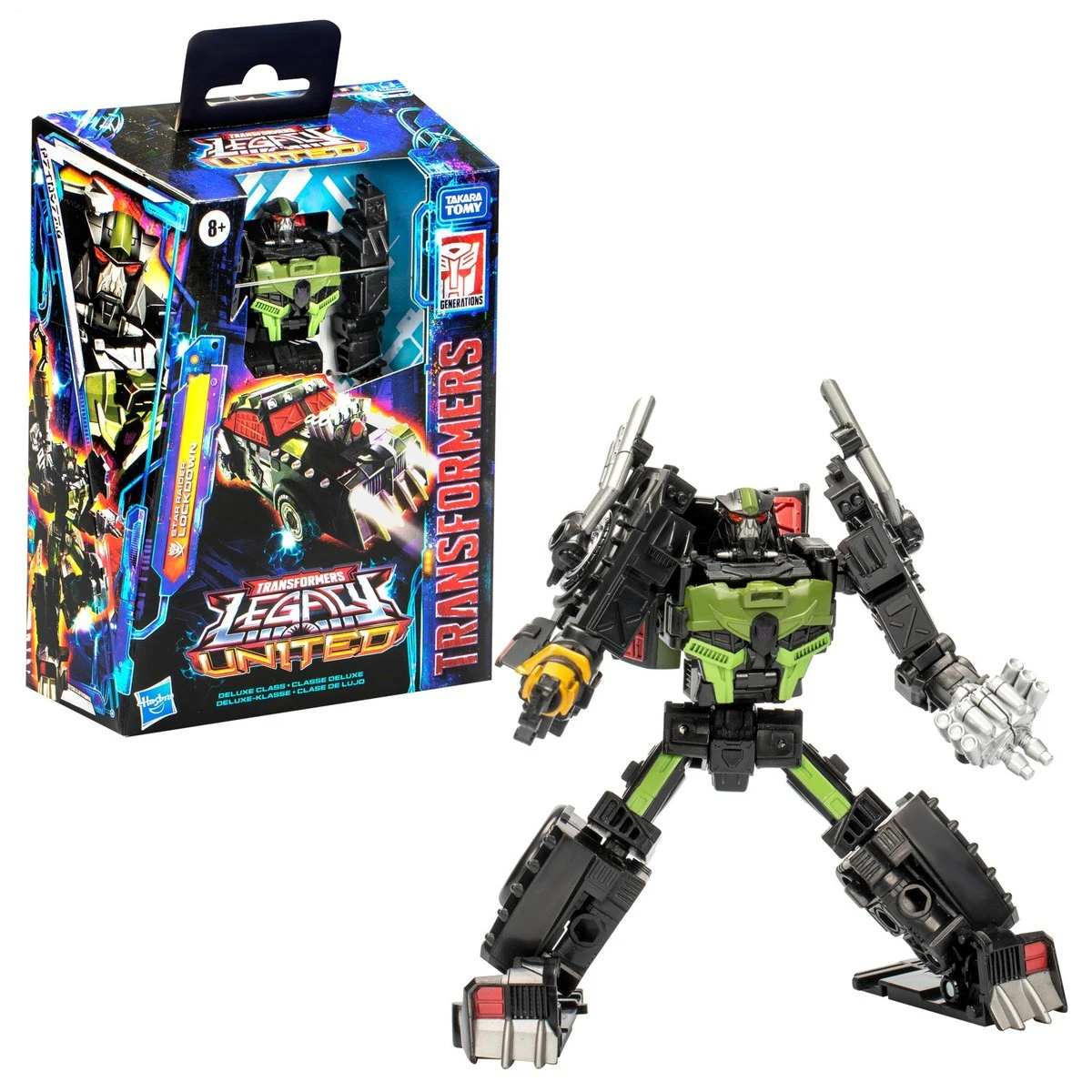 [w magazynie] Hasbro Transformers Legacy Deluxe Lockdown Model zabawki Anime prezent figurki zbieraj darmowa wysyłka