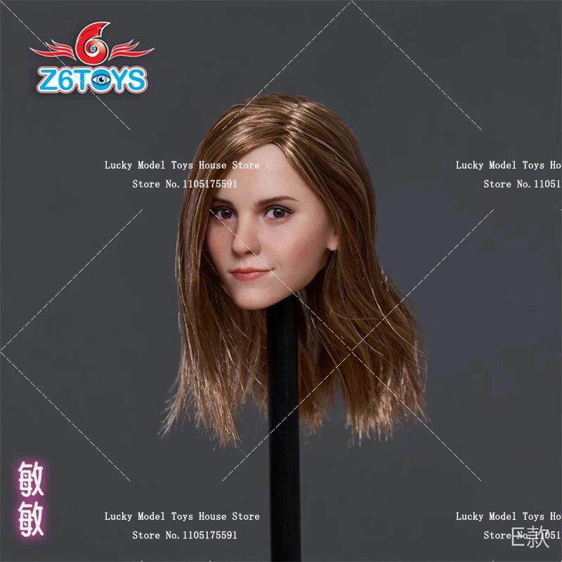 Z6TOYS ZC012 1/6 أنثى الممثل إيما واتسون حساسة رئيس نحت المنقولة العين تصميم نموذج لعب لتزيين الجسم الجندي 12 بوصة