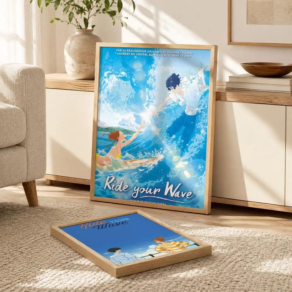 R-Ride Your W-wave Anime Poster Modern PP Paper Wall Decorative for Cafe Office Bar Home Wall Decor Gift