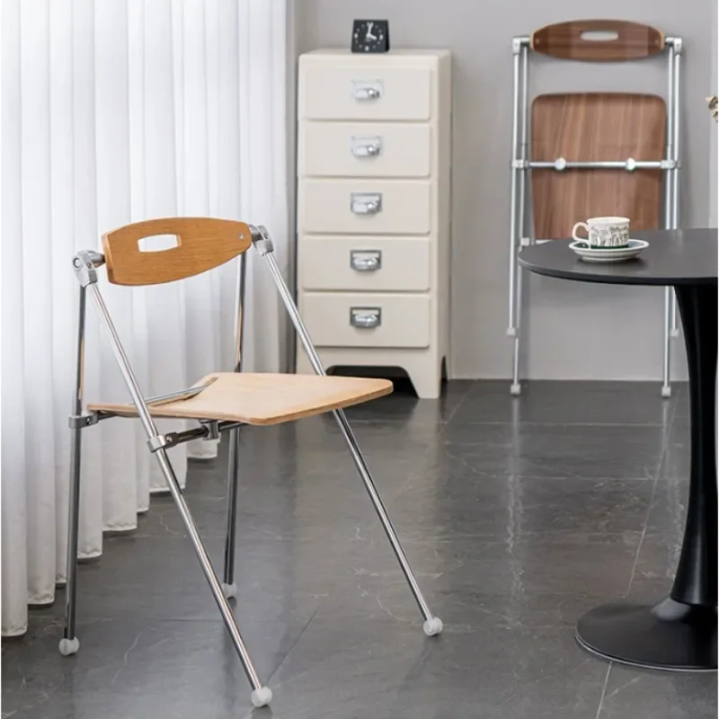 Transparent chair Nordic folding  Internet celebrity dining Home backrest Modern