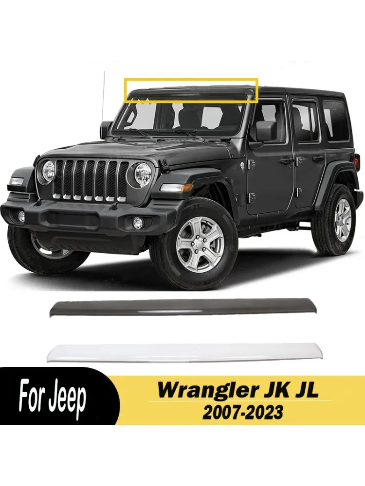 Osłony przeciwsłoneczne na dach samochodu Jeep Wrangler JK JL 2007-2025, deflektor wiatru na szyberdach, części samochodowe — zdjęcie 2
