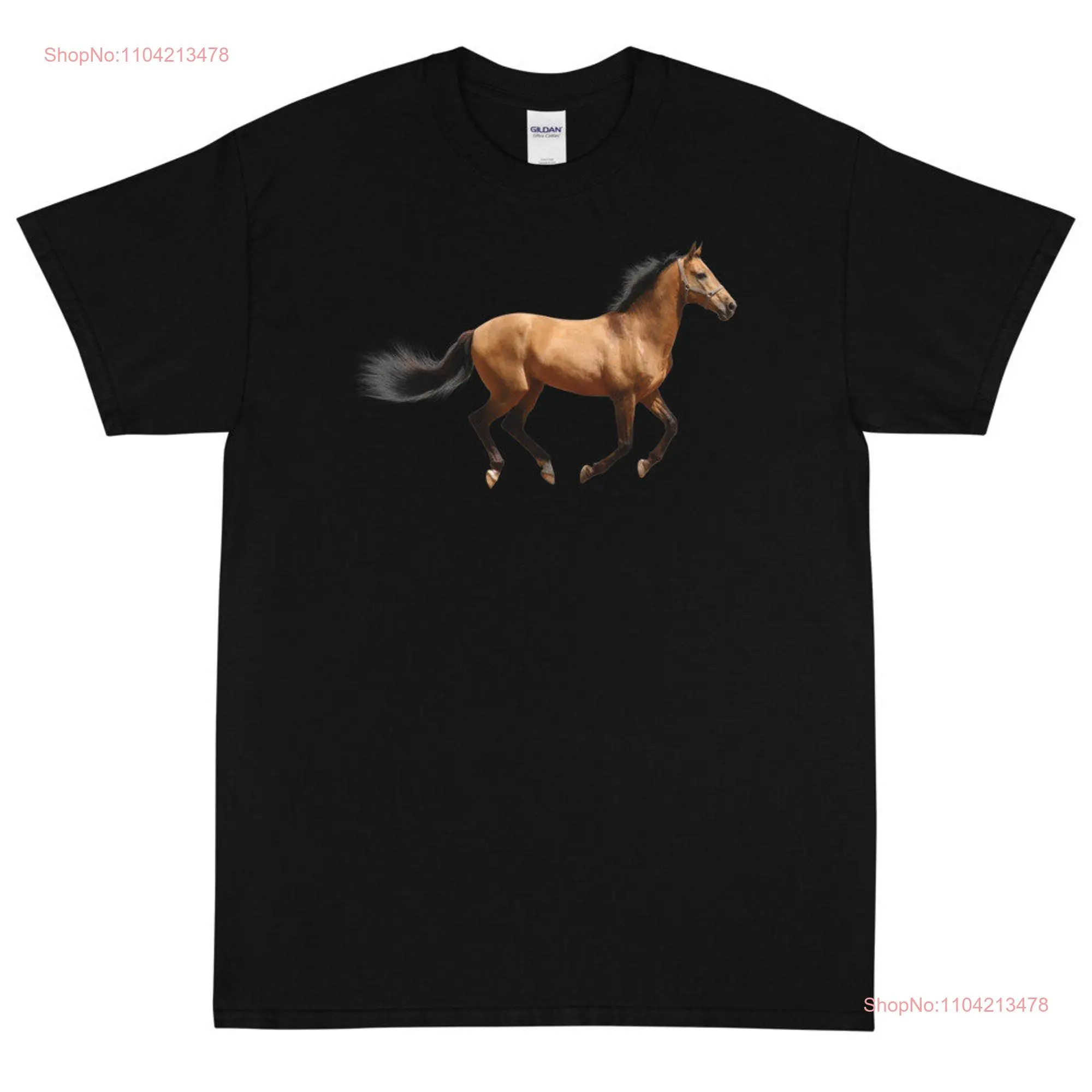 Thoroughbred Horse Galloping Design  T Shirt long or short sleeves