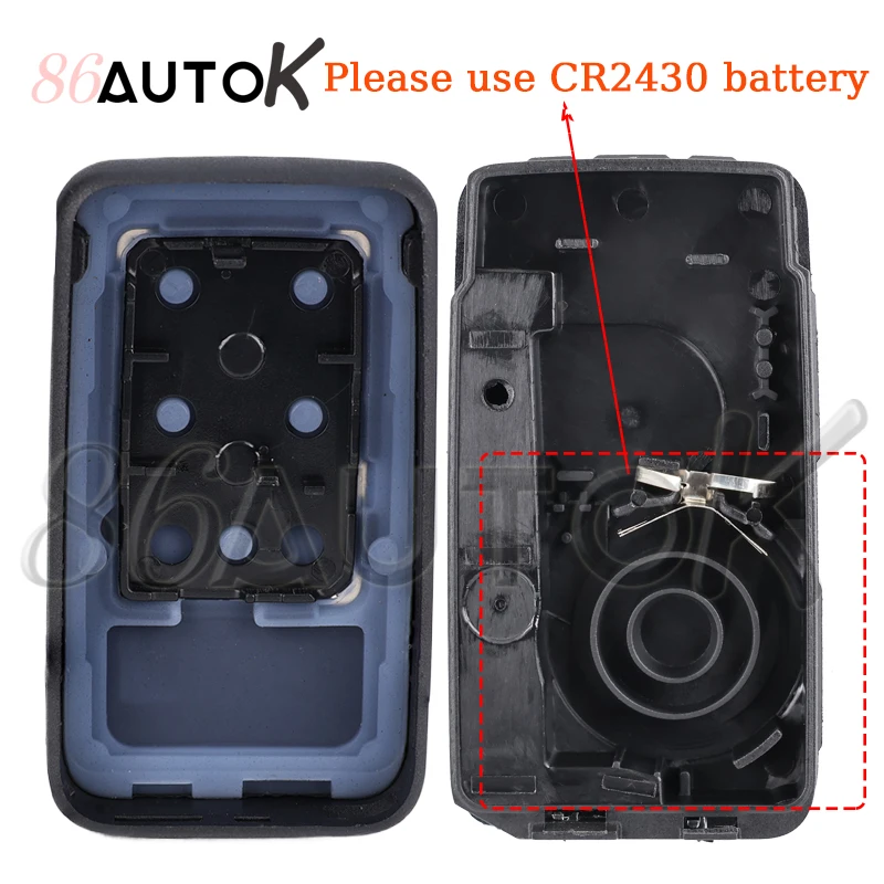 Car Remote Smart Key FCCID KR55WK49264 for Volvo XC60 S60 S60L V40 V60 S80 XC70 433Mhz FSK ID46 Car Key Fob Case Cover 5 Buttons