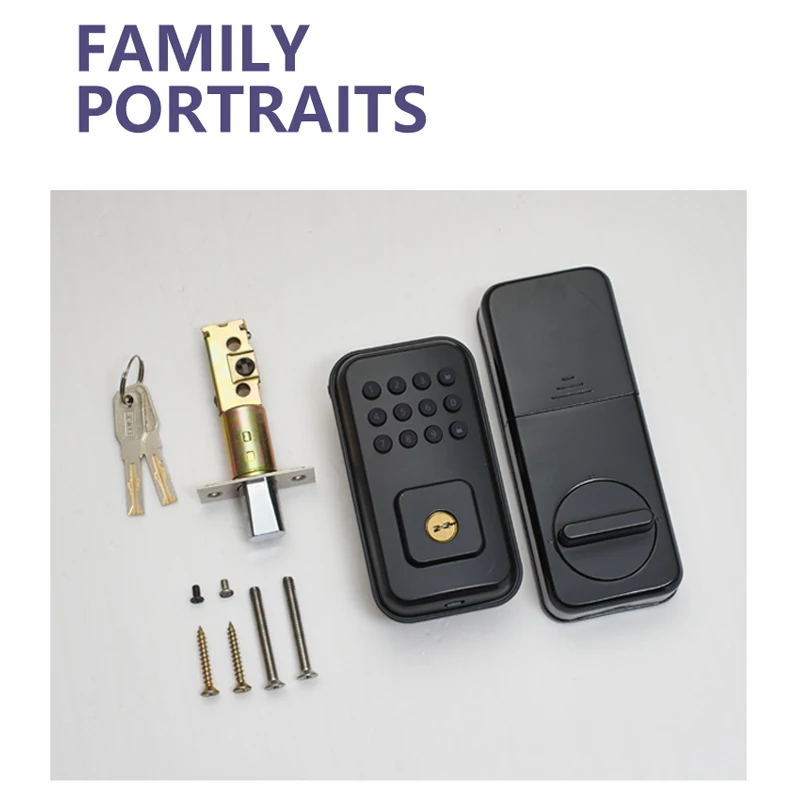 YiHESZ-데드볼트 스마트 잠금 암호 전자 자동 잠금 장치, 디지털 키리스 엔트리, 열쇠 포함