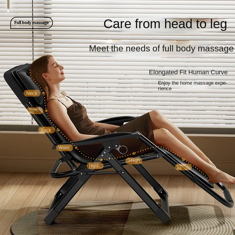 Folding Neck Kneading Massage Chair Portable, Electric Massage Lazy Sofa Chair ,Automatic Vibration Massage Rocking Chairs