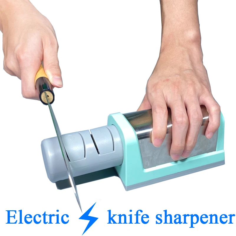 Household Electric Knife Sharpener Diamond Wheel Sharpening Professional Honing Stone Accessories Sharpen Bar ABS Kitchen Tools