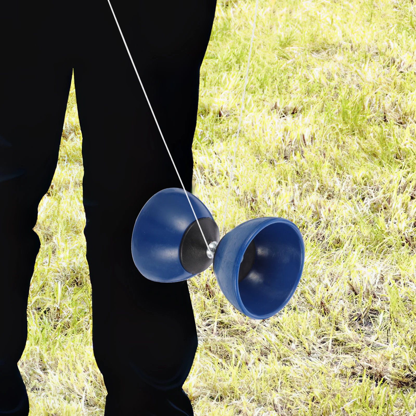 Classico giocattolo da giocoliere cinese Yo-Yo Diabolo con bastoncini per le mani per bambini adulti anziani giocattolo Fitness colore casuale