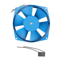 200FZY2-D Ventilateur à Gluttage Unique, Débit Axial, Boîtier Électrique, Direction du Vent Réglable, AC 220V, 65W