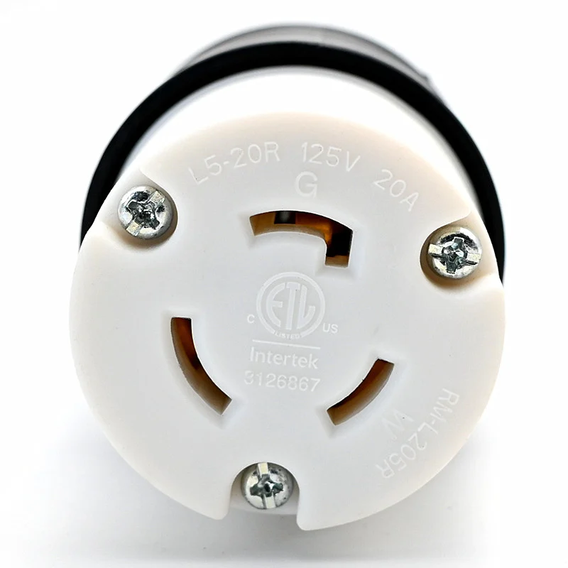 American female three-hole NEMA L5-20R 20A/125V high power assembly socket American industrial outdoor standard self-wiring