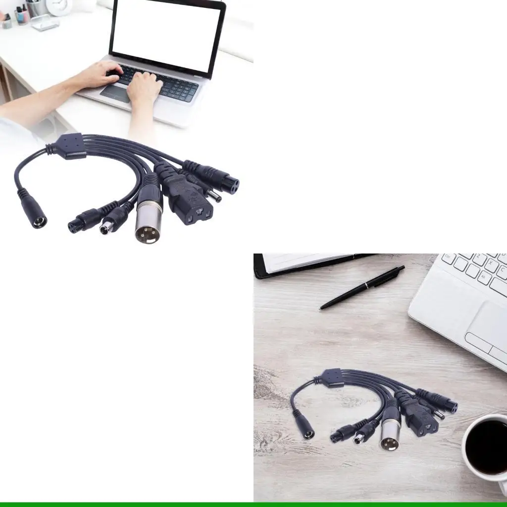 U55C 1 to 6 5.5x2.1mm Charging Connectors Cable 5521 Female to 8016 Male and 5.5x2.5