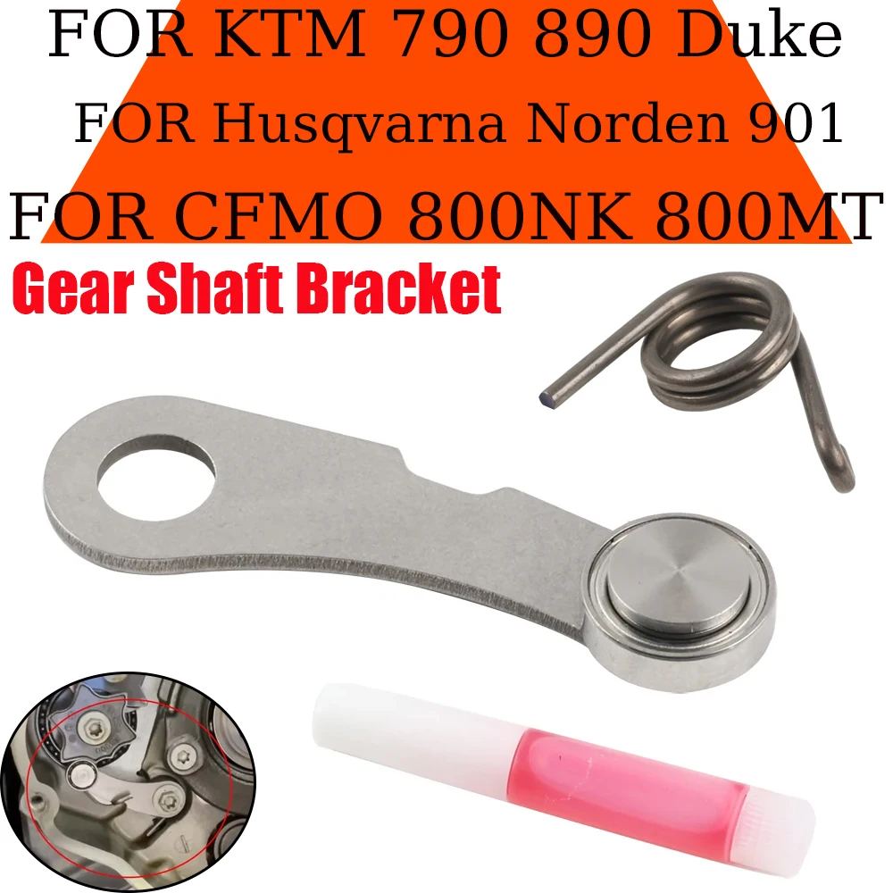 For cfmoto 800mt 800nk Shift smoother support accessories For KTM Duke 790 890 Gear Shaft Bracket For Husqvarna Norden 901 Parts