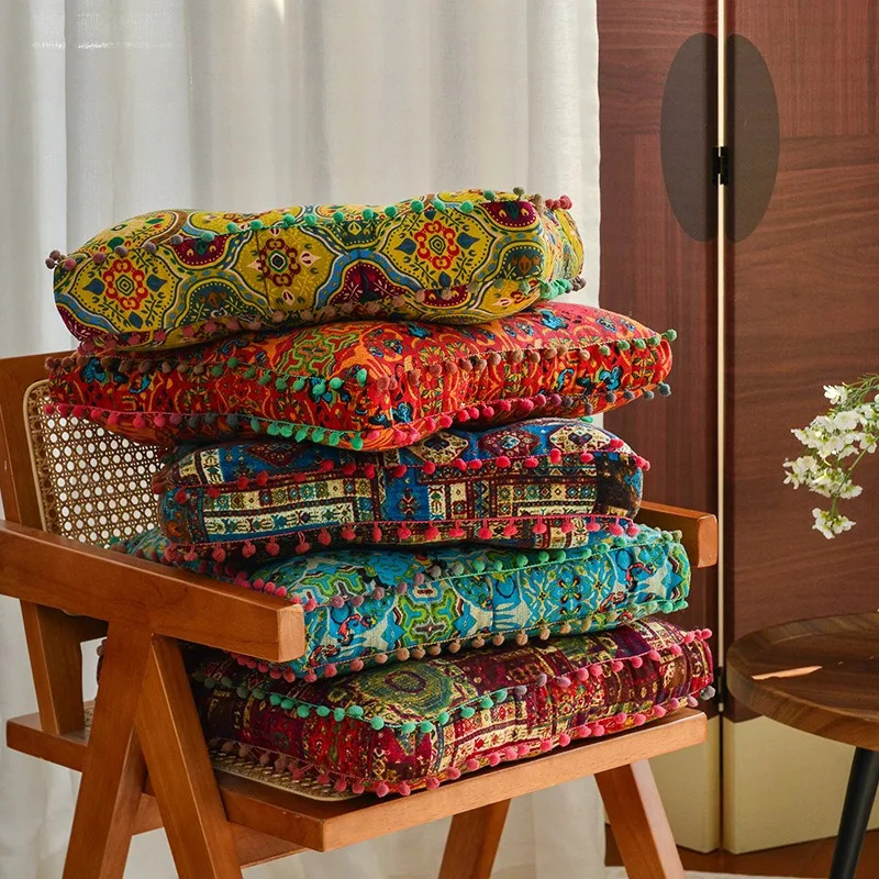 1pc 40x40cm Thick Soft and Comfortable Moroccan Chair Cushion /meditation Pad-suitable for Living Rooms Bedrooms,dining Rooms