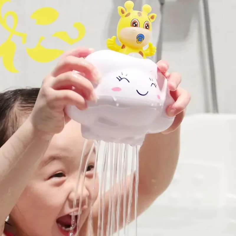 Baby Bath Toy, Bathing Cute Swimming Water Spraying Clouds Shower Bath Toy For Kids Water Playing Toy image 2
