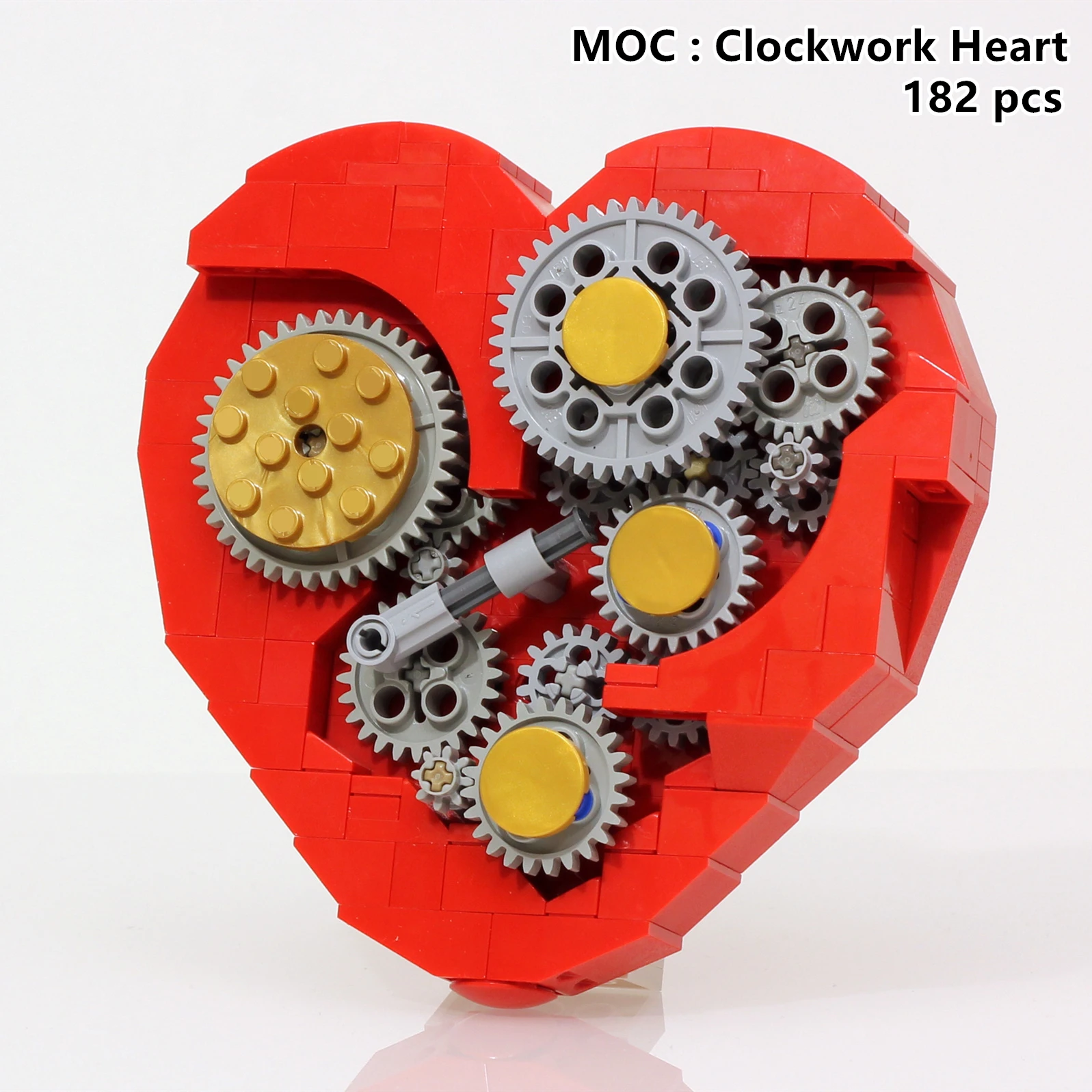 

Buildings Blocks MOC Clockwork Heart Diecast Model Kid Children Educational Toys 4453 Brain Game Toys for Kid Birthday Gift