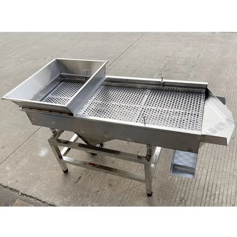 Vibrating Screen Small Industrial Stainless  Linear Electromechanical Dynamic Vibration Sieve Sand Sieve Powder Sieve Machine