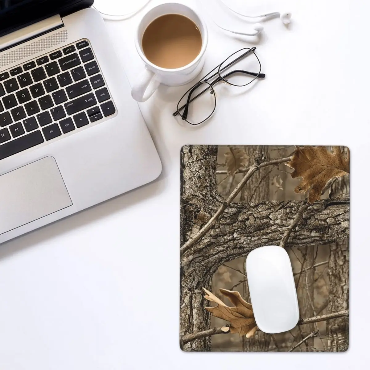 Camouflage Real Tree Realtree Hunter Camo Pattern Mouse Pad Gamer PC Laptop Mats Keyboard Desk Mat 7x9 in 22x18 cm