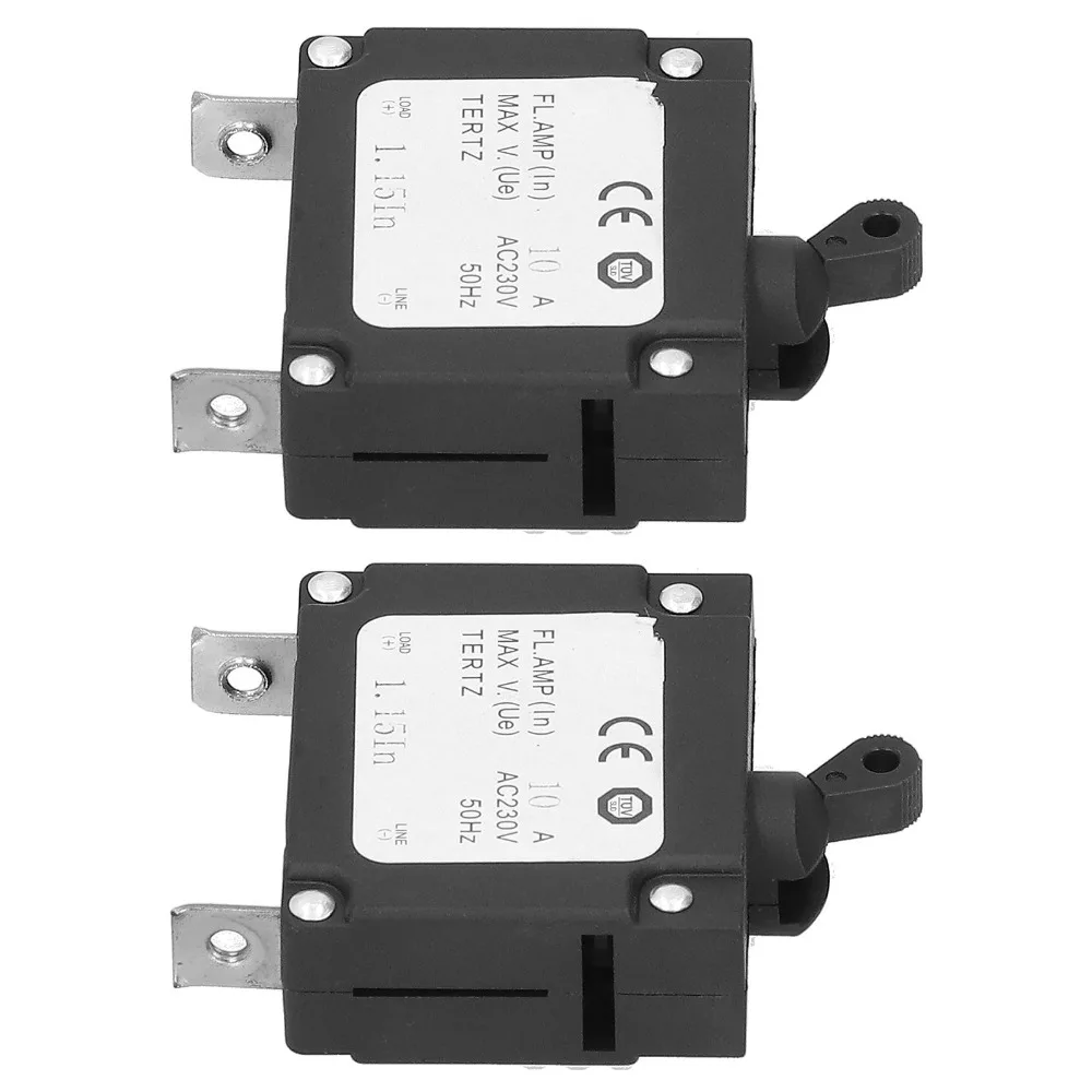 2PCS Black Power Switch Plastic Compact Leakage Protector Stable Performance Pratical Design Generator for 168F 170F Generator