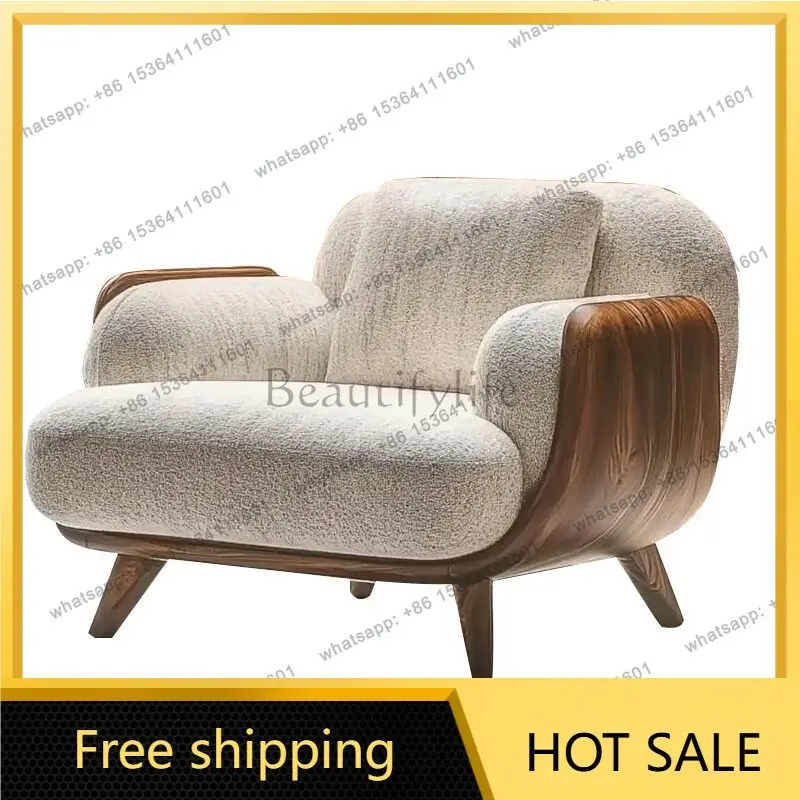 XX. Modern aesthetic minimalist living room single sofa high PC and console game reclining sofa chair