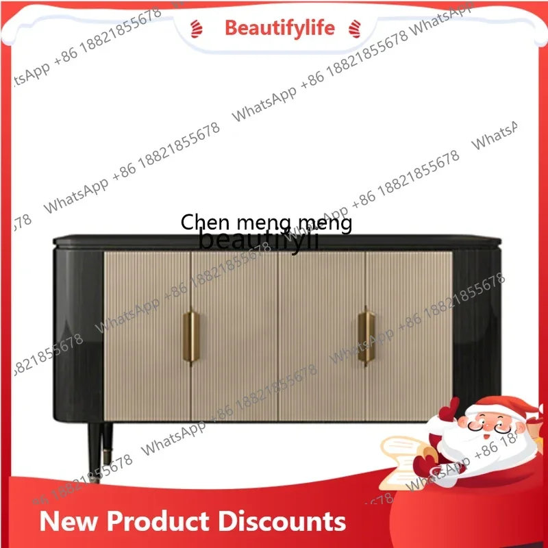 

zq1American light luxury style entrance entrance entrance foyer shoe cabinet living room Italian modern simple side cabinet