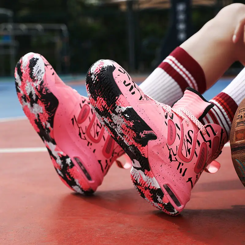 Men's Women's Fashion Basketball Shoes High quality training waterproof wear-resistant sports basketball boots Breathable origin