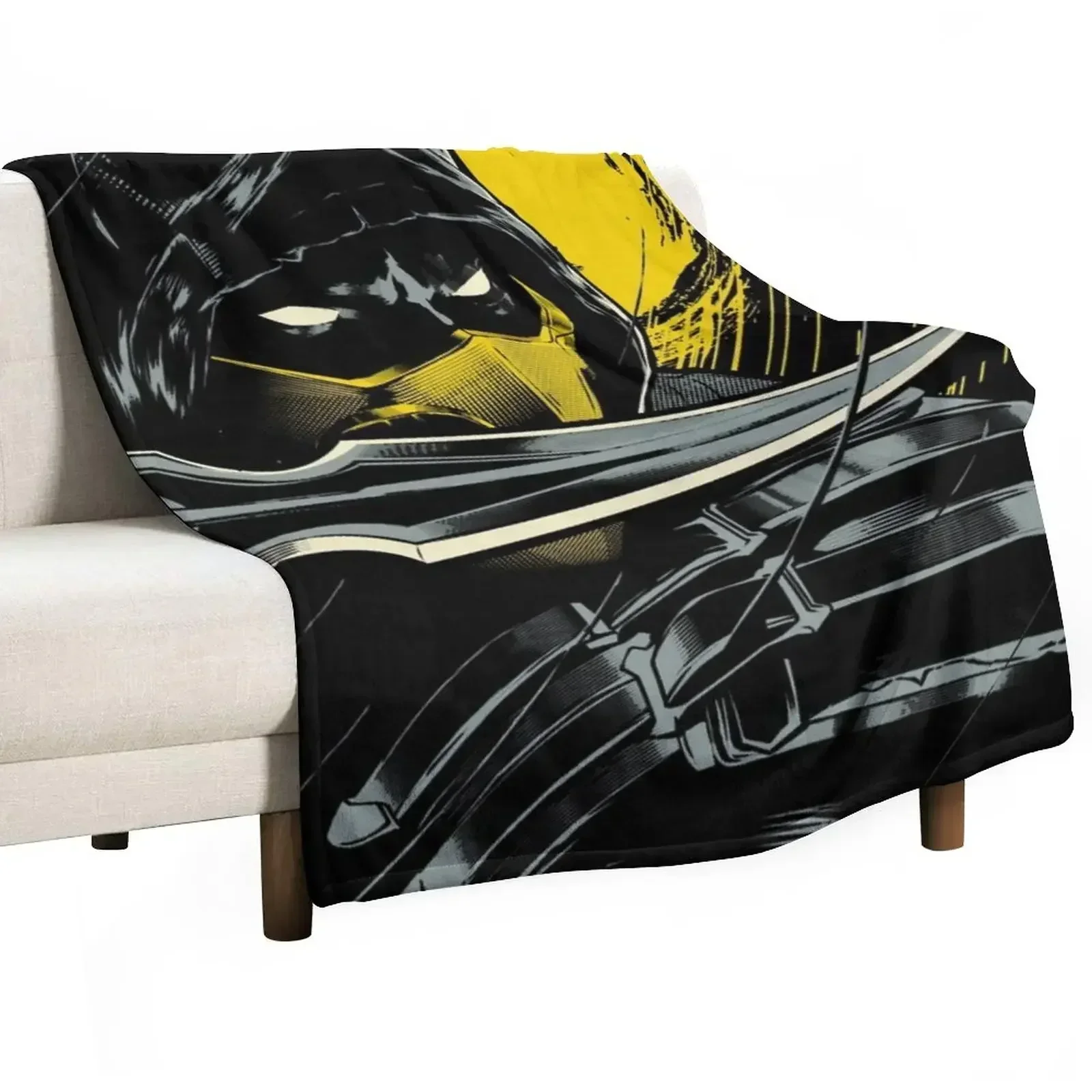 

Mortal Kombat Scorpion Serious Ninja Throw Blanket Shaggy Hair Blankets