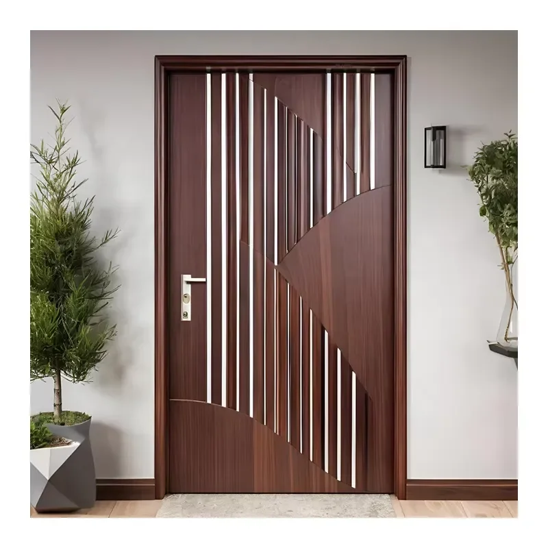 High Quality Exterior Burglar Trellis Security Automatic Front Entry Doors for House