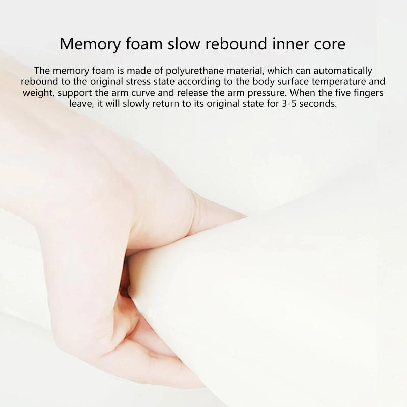 Office Chair Armrest Pad Premium Memory Foam Support Cushioning for Elbows Arms Anti-Slip Velvet Elbow Pad Comfortable