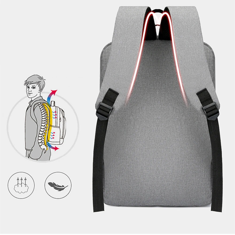 Backpack Men USB Charging Waterproof 15.6 Inch Laptop Casual Oxford Male Business Bag Anti theft Computer Notebook Backpacks