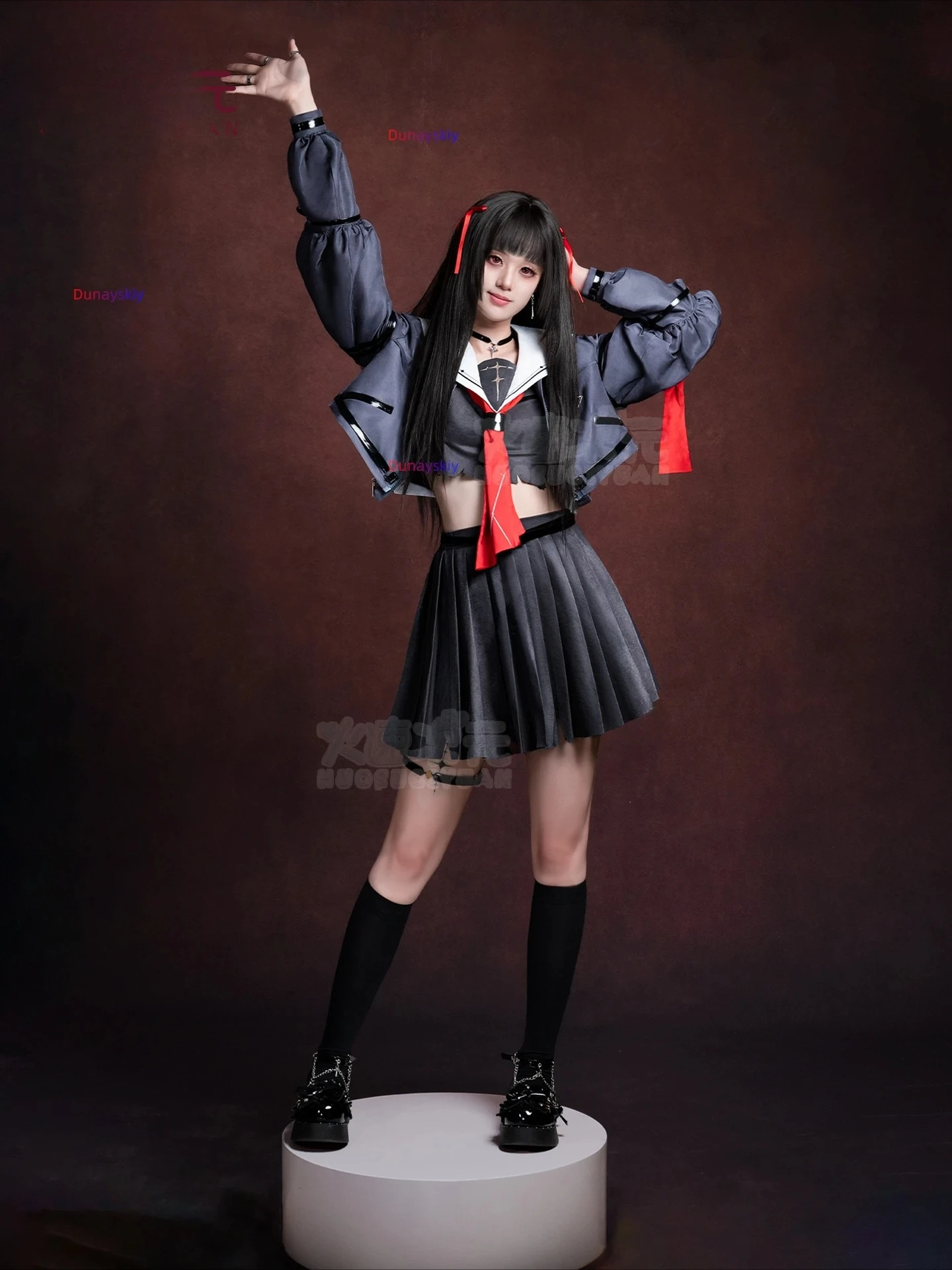 لعبة تشيسا كوسبلاي ويذرينج ويفز JK زي بحار بدلة شعر مستعار للنساء والفتيات ملابس مجموعة كاملة لحفلات الهالوين كونفال كرنفال 2025