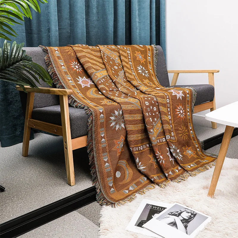 Sofa Blanket Bohemian Style Blanket Sofa Cover High-end Cotton Bed Cover Tablecloth