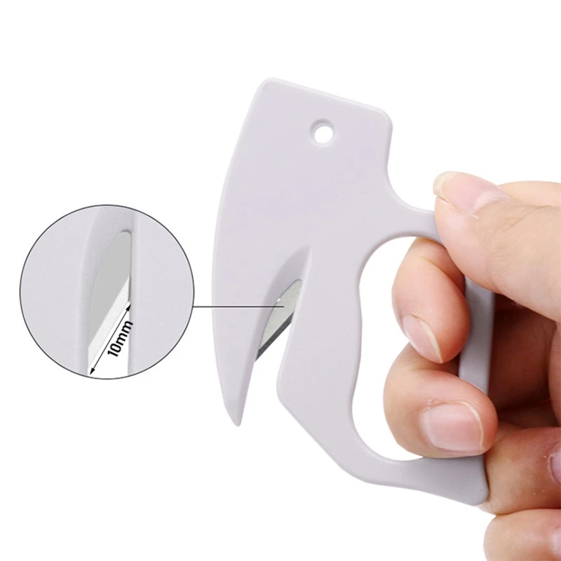 Safety Mail Papiersnijder Metalen mes Box Cutter Uitpakken Plastic Cutter Briefopener Scrapbooking Glijdend snijgereedschap