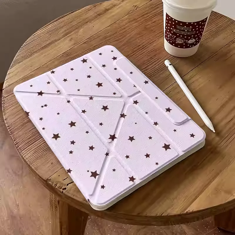 

Purple Stars For Magnetic Pink Tablet Case For iPad Pro 11 12.9 13 M4 M3 M5 Shell 8.3 9.7 10.2 5/6/7/8/9 10/11th Air 4 5 6 Cover