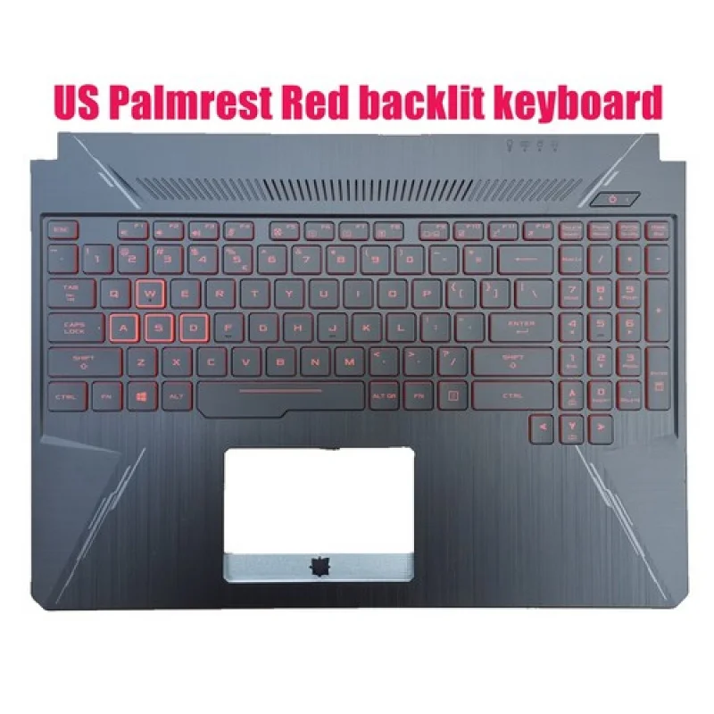 Y+US Palmrest 4PIN Red backlit keyboard for Asus FX505G FX505GM FX505GE FX505GD
