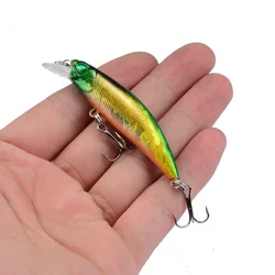 Hot Sale Laser Fishing Lure 6.5CM 5G Hooks Fish Wobbler Tackle Carbon Steel Fishhooks Artificial Japan Hard Bait Swimbait