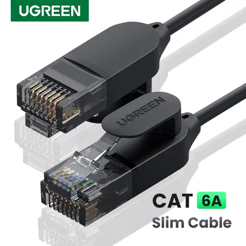 UGREEN Ethernet Cable Cat 6A 10Gbps Network Cable 4 Twisted Pair Patch Cord Internet UTP Cat6a Lan Ethernet RJ45 for Router PC