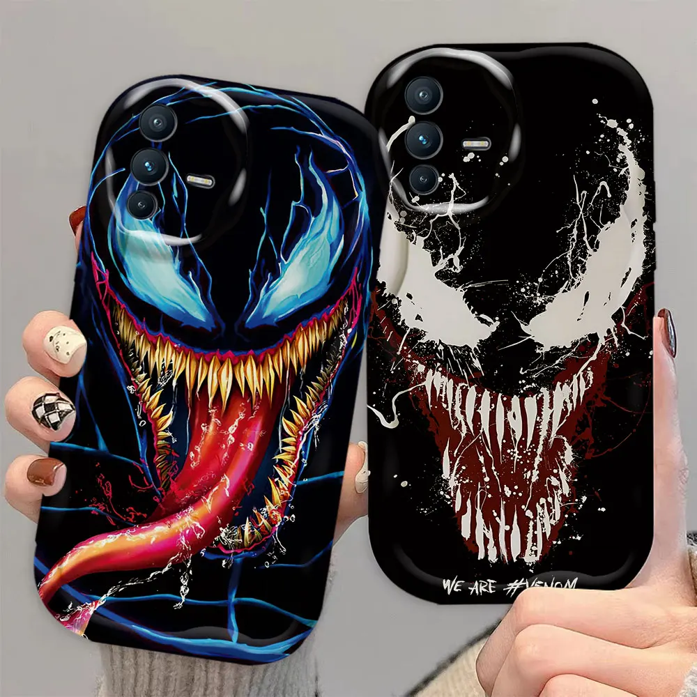 The Avengers Venom 3D Wave Phone Case For VIVO S1 T1 V15 V20 21E V23 V23E V25 V25E V27 V27E V29E V30 V40 V30E Case Funda Capa