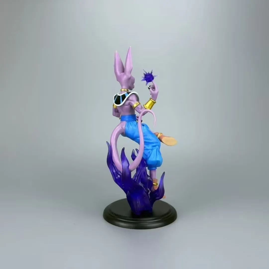 21cm Anime Dragon Ball Z Gods of Destruction Beerus Battle Ver. PVC Action Figure Game Statue Collection Model Toys Doll Gifts