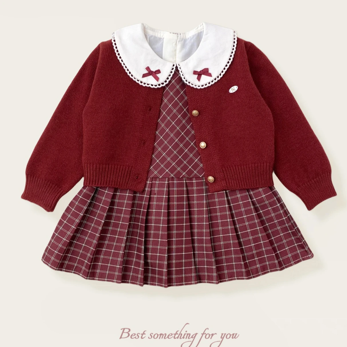 الفتيات الدعاوى منقوشة تنورة فستان الأميرة مجموعة الفتيات الأطفال الخريف موضة جديدة حلوة لطيف لينة مريحة فضفاضة جميلة #2