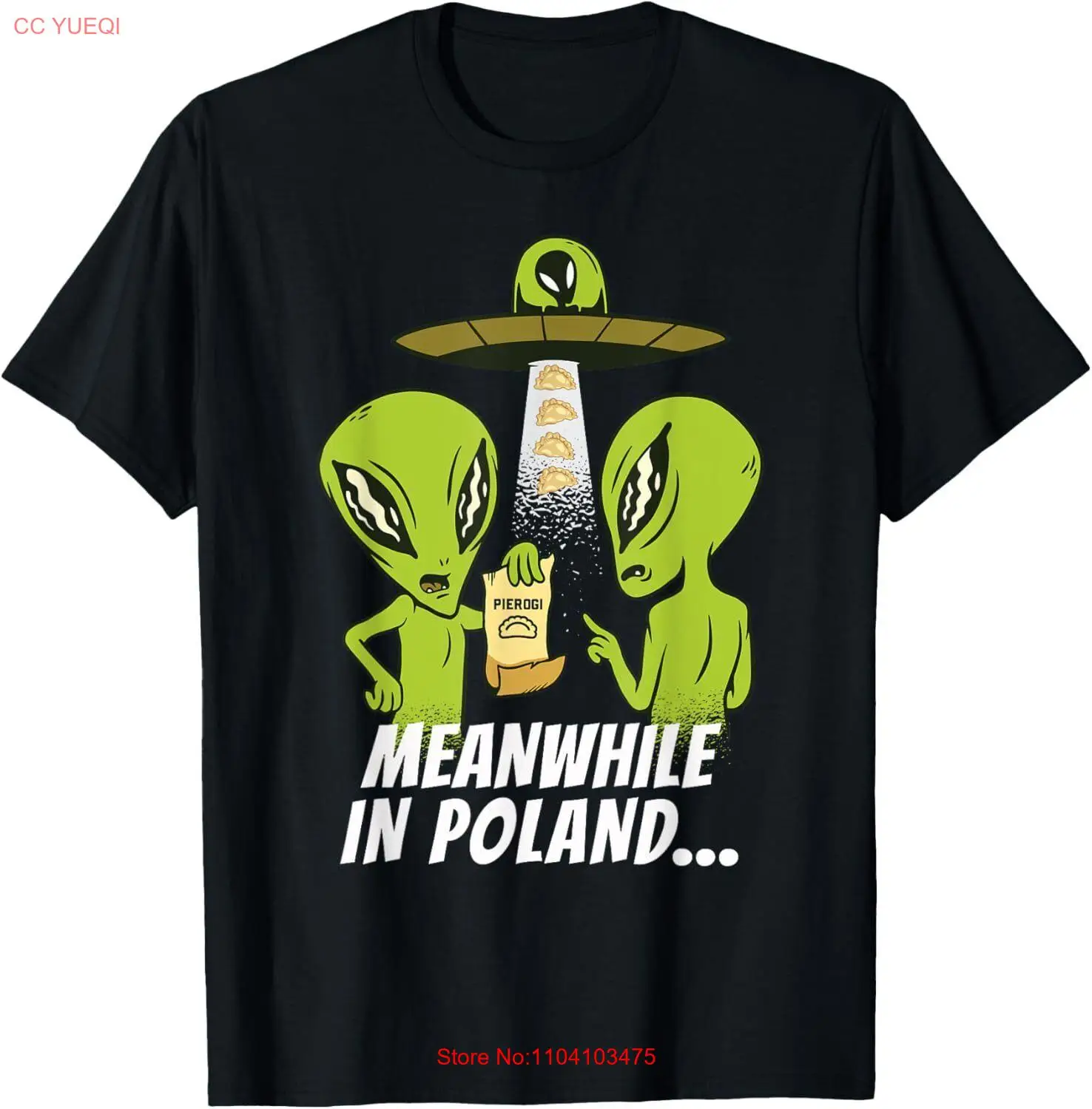 Alien Abduction Pierogi Polish Food Poland Polonia Funny Gift Unisex T-Shirt