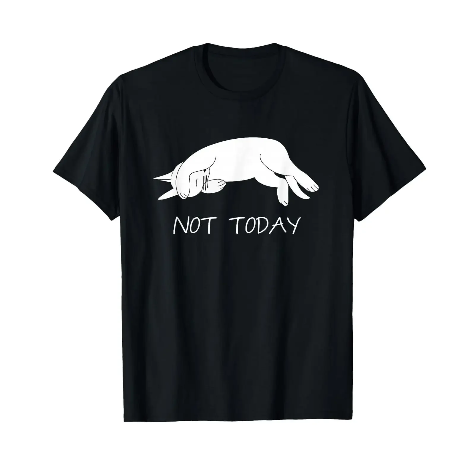 Camiseta divertida de la gata perezosa Not Today, regalo vintage con diseño de gatito, estilo lavado, gráfico elegante, ropa de diseñador unisex para hombre