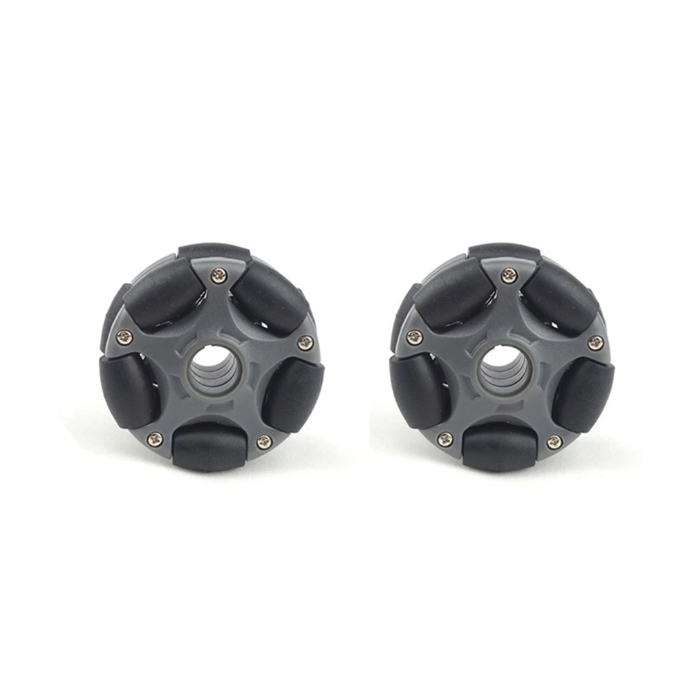 2Pcs Omni Wheel 58mm Plastic Omni Wheel for Robot Kit Servo Motor 14135