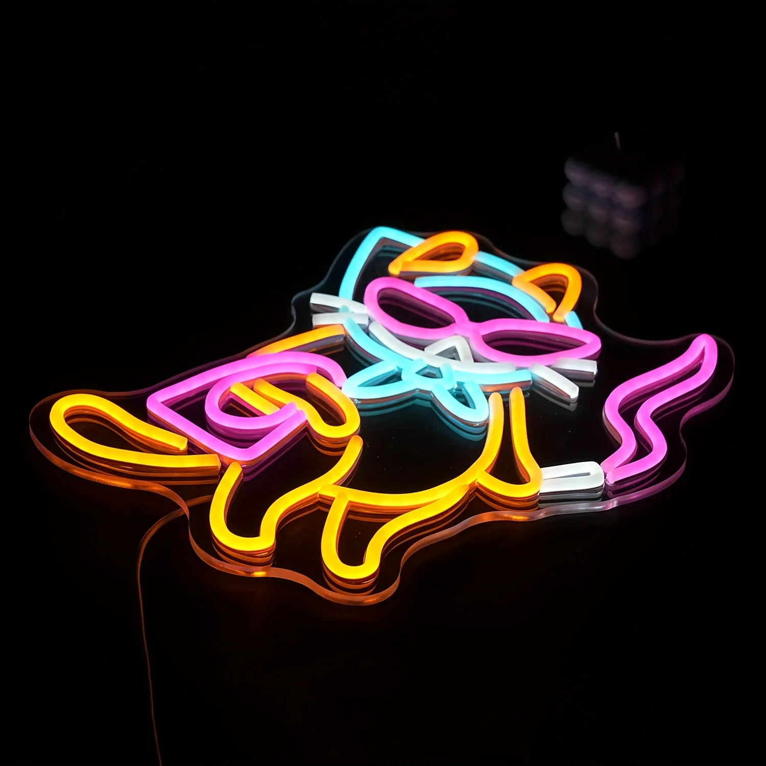 Smoking Female Cat Neon Sign LED Neon Light USB Dimmable Wall Decor for Hotel Bar Home Room Farmhouse Decor Gift for Friend