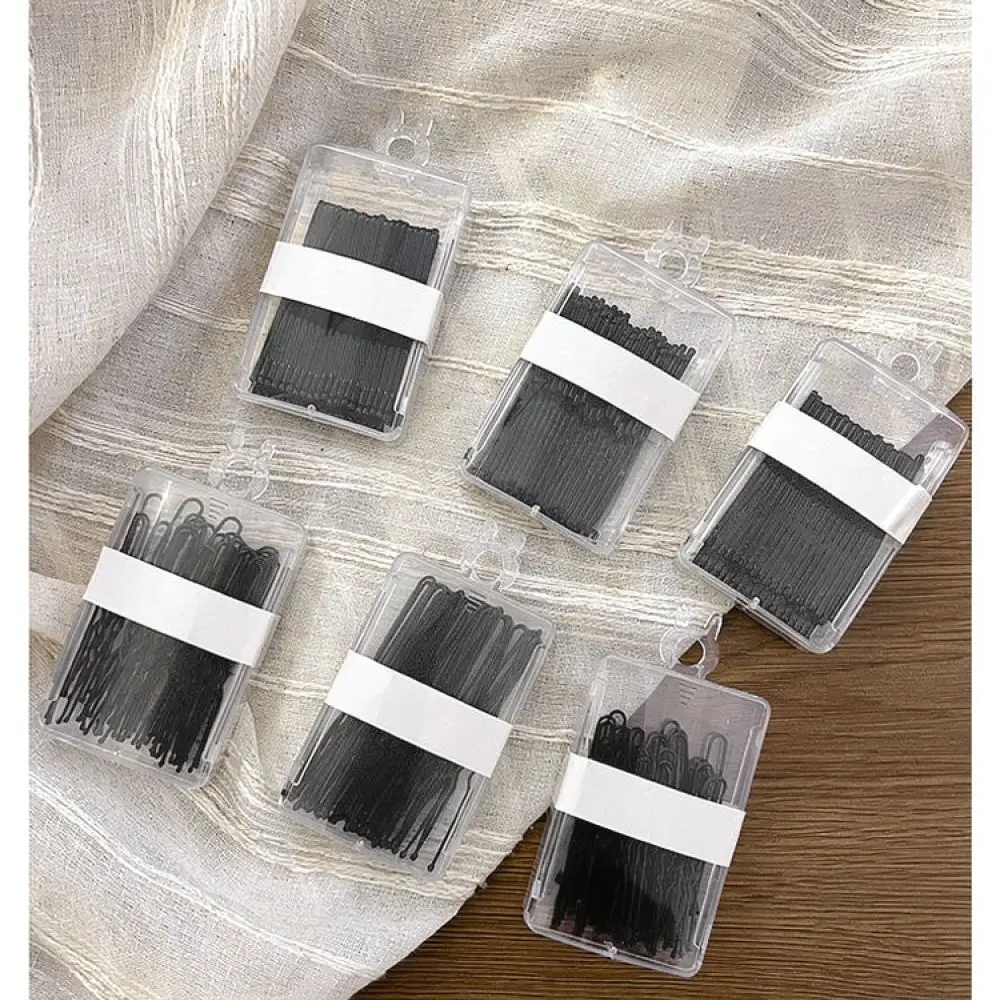 High Quality Black Metal Hairpins U Shaped Clips For Daily Bun Hair Styling Professional Hair Accessories For Women