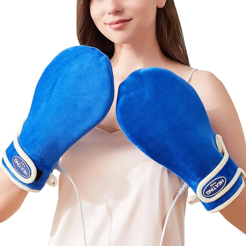 

Electric Heated Mittens for Hands & Fingers, Heating Pad & Gloves for Carpal Tunnel, Arthritis