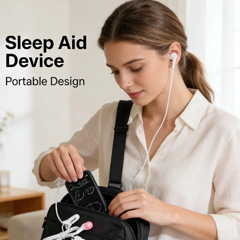 2026 Upgrade TMS CES Sleep Device, Transcranial Magnetic Stimulation Laser Therapy for Better Sleep Quality Home Use