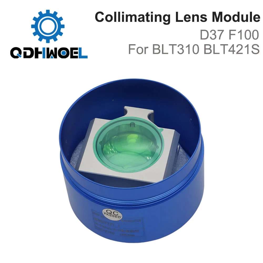 BOCI BOCHU Laser Cutting Head Collimating Lens Module D37 F100 Focusing Lens With Drawer Holder For BLT310 BLT421S