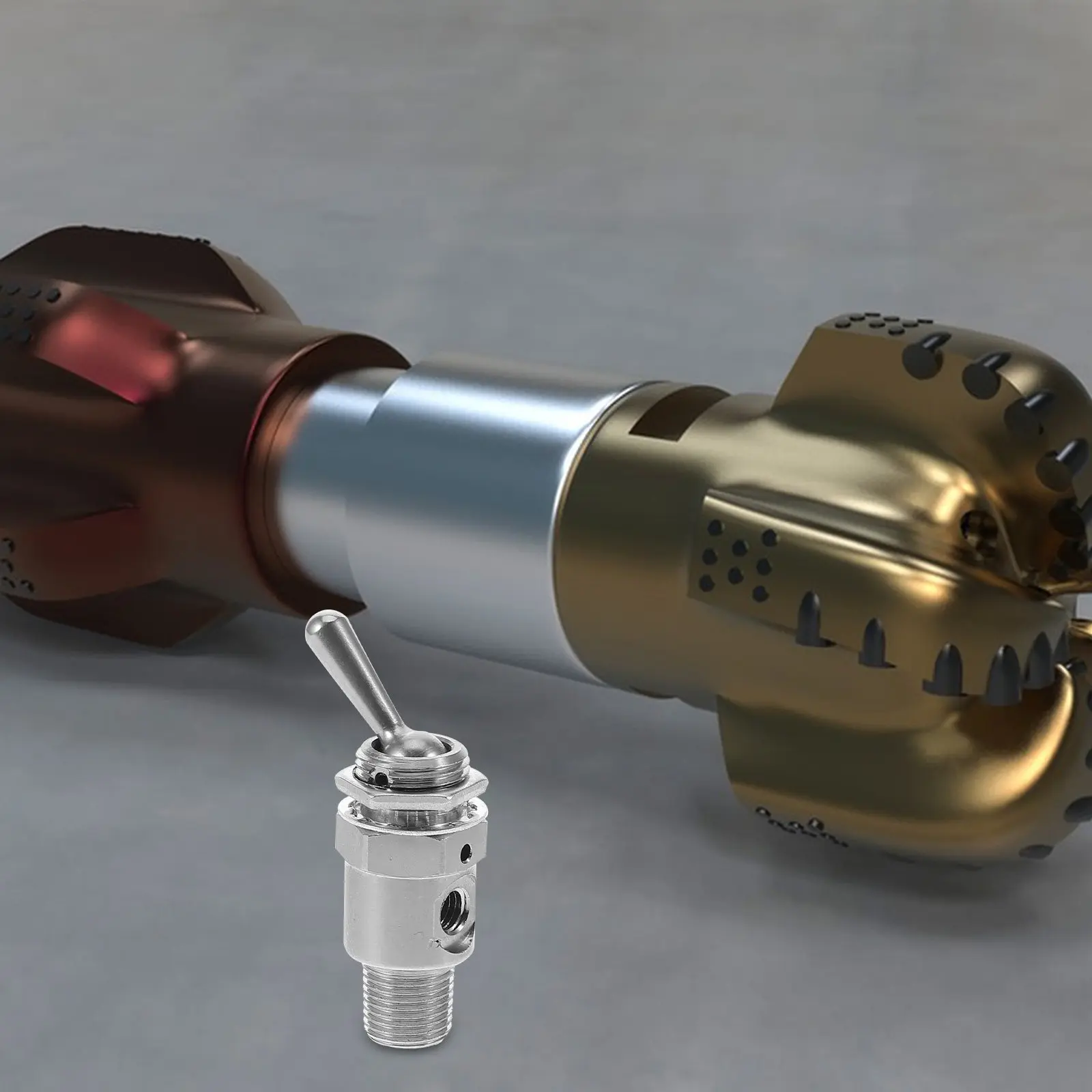 Pneumatic Air Control Knob Switch Manual Toggle Valve Steel Construction for Precise System Operation