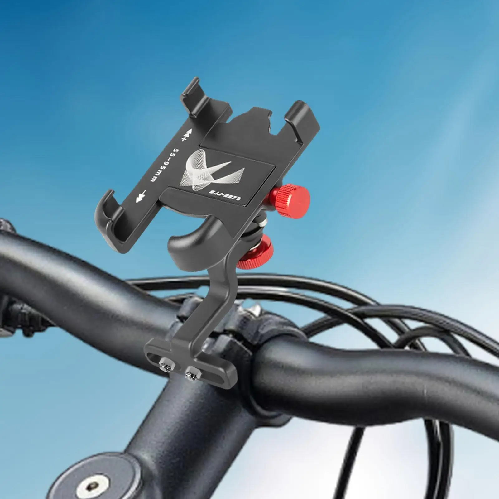 電話マウントバイクマウンテンバイク携帯電話ホルダーヘビーデューティクイックリリース携帯電話ブラケット滑り止め防水サイクリング